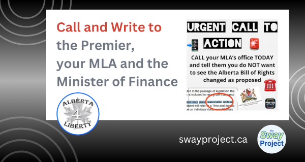 Phone and Letter Campaign: Alberta Bill of Rights