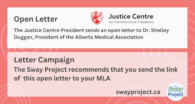 Letter Campaign | Justice Centre for Constitutional Freedoms | An open letter to the Alberta Medical Association