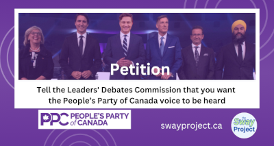 Petition | By The People's Party of Canada | Tell the Leaders' Debates Commission that you want the PPC's voice to be heardPetition | By The People's Party of Canada | Tell the Leaders' Debates Commission that you want the PPC's voice to be heard