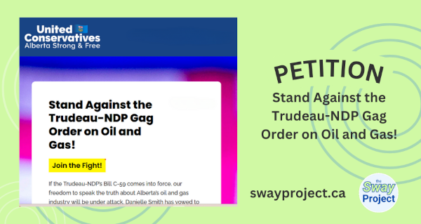 Petition: Stand Against the Trudeau-NDP Gag Order on Oil and Gas!